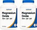 Nutricost Magnesiumoxide 750 mg, 240 capsules (2 flessen)