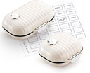 Zannaki Pill Case Portable Small Weekly Travel Pill Organizer, Cute Moisture Proof Pill Box Holder for Purse, Daily Pocket Pharmacy Medicine Container for Vitamin, Fish Oil, Supplement,Small+ Large