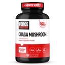 FORCE FACTOR Chaga Paddenstoelen Capsules, Paddestoelensupplement ter ondersteuning van Gut Health en Digestie, Gemaakt van Real Paddestoelen, Vegan, Non-GMO, 120 Capsules