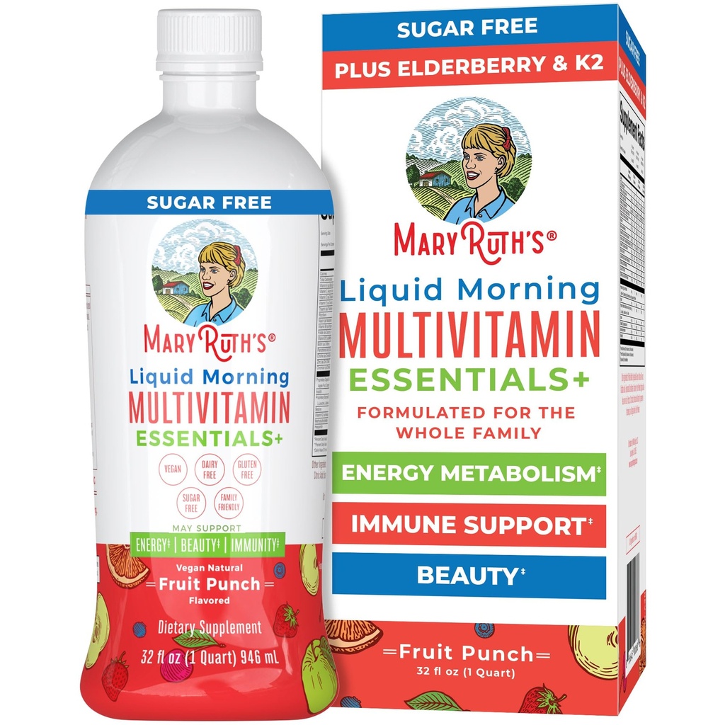 MaryRuth Organics Liquid Morning Multivitamine Essentials+ 