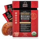 Biologische Reishi Paddestoel Extract Fruit-Body Poeder 35% Beta Glucan 100% Pure, Premium en Organic 