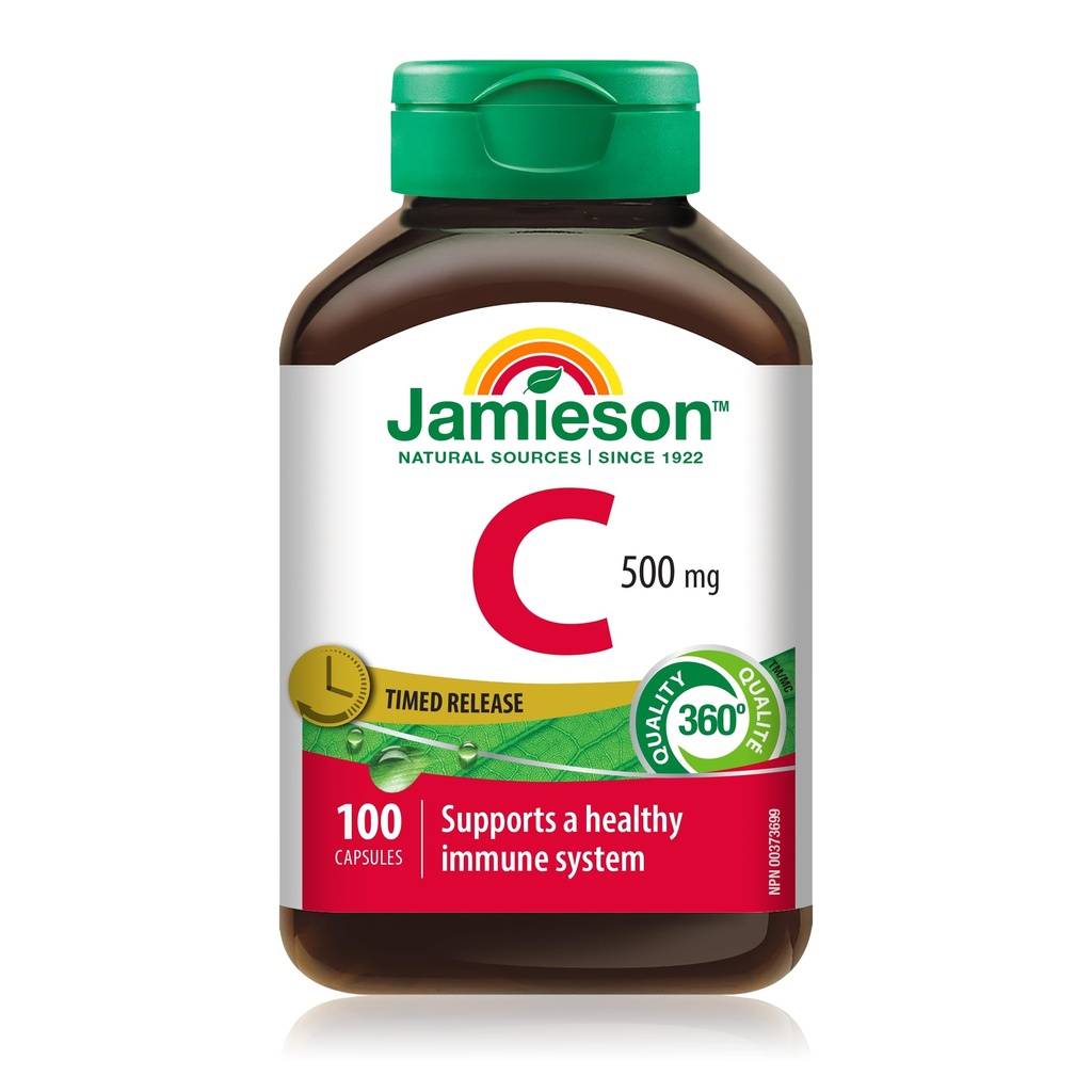 Jamieson Vitamine C 500 mg Getimede afgifte Capsule