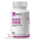 NERVE RENEW Advanced Nerve Support - 300 mg gestabiliseerd R-Alpha Lipoïnezuur, Vitamine B Complex, Benfotiamine, Kruiden voor snelle ondersteuning