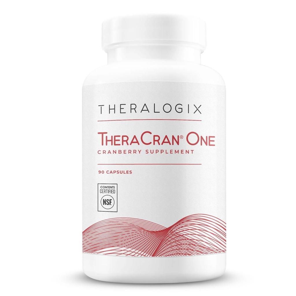 Theralogix TheraCran One Cranberry Capsules - 90-Day Supply - Supplement for Men & Women - to Support Urinary Tract Health* - 36mg Oplosbare PAC's per capsule - NSF Certified, 90 Tellen (Pack of 1)