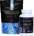 Wellness Bundle with Valerian Root Sweet Dreams Tea & Mobility Magnesium with Collagen Powder Capsules, Natural Ingredients, 60 Servings