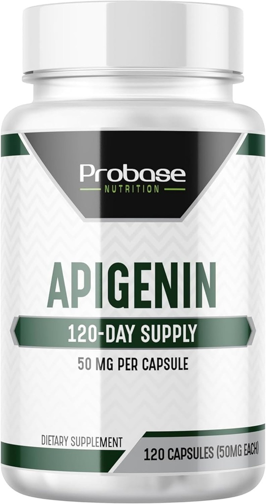 Ultimate Apigenin Capsules 50mg - Non-GMO, Veganistisch, Glutenvrij - 4 maanden aanbod - Herbal Relaxation Ondersteuning Formule