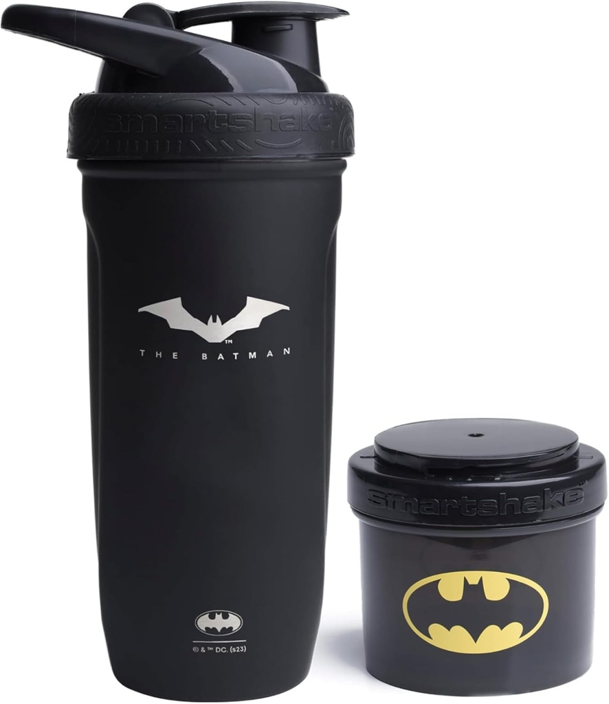 Smartshake DC Comic Bundle - Batman Protein Shaker Bottle 
