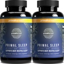 Primal Harvest 2 Pack, Primal Sleep, 120 Capsules met Valeriaanwortel, L-Tryptofaan, GABA, kamille en Melatonine 3mg