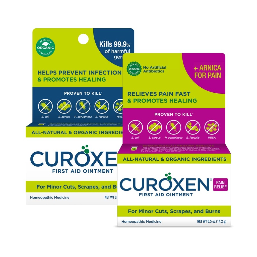 CUROXEN Eerste Hulp Zalfbundel All-Natural & Organic Ingredients 2 Pack Bundle