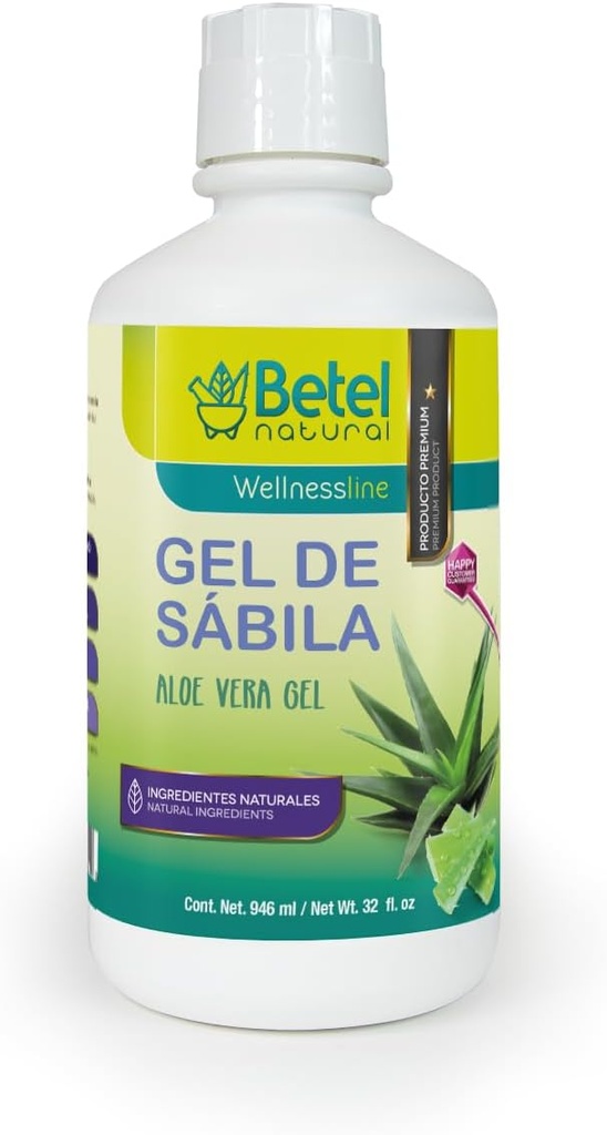 Betel Natural Gel de Sabila Aloë Vera Gel - Amazing Gastric Support - 32 Oz