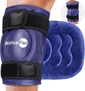XXL Ice Pack Wrap rond de knie na de operatie, herbruikbare Gel Large Ice Pack voor letsels, pijnverlichting, Zwelling, Sport Ongewonden, 1 Pack blauw