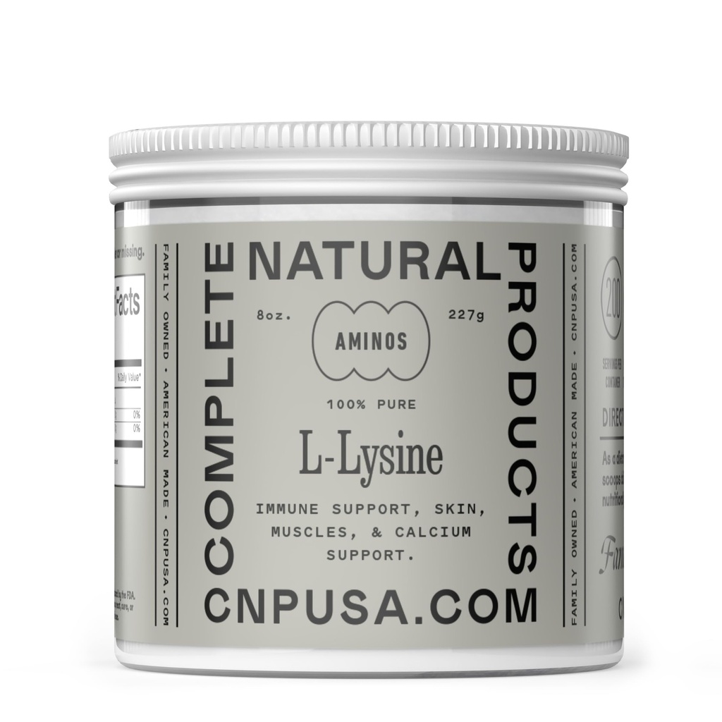 L-Lysine poedersupplement - Bulk L-Lysine 8oz, 200 porties