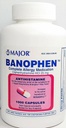 Major Banohpen - Complete Allergie Medicatie - Difenhydramine HCI 25 Mg - Antihistamine - 1000 Capsules (1 Pack)
