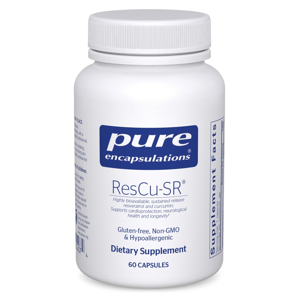 Pure Encapsulations ResCu-SR | Hypoallergenic Dietary Supplement for Longevity, Cardio Support and Neurological Health* | 60 Capsules