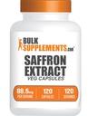 BulkSupplements.com Saffron Extract Capsules - Saffron Supplementen, Saffron Extract 88.5mg - Veganistisch & Glutenvrij - 1 Capsule per portie, 120 Veg Capsules (verpakking van 1)