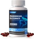 Magnesium Supplement Softgels, Gemakkelijke Absorptie Magnesium Glycinate Gelatine Capsule 400mg, Hoge Biobeschikbaarheid Magnesium voor Slaap & Kalm Ondersteuning, Zenuwachtig, Spier & Bot Gezondheid