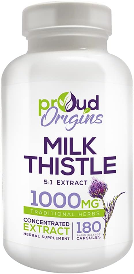 1000mg Milk Thistle helpt behouden gezonde leverfunctie, Optimaliseer gezondheid, snelle release, glutenvrije supplementen - 6-maand levering