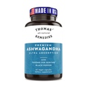 Thomas' all-natuurlijke remedies Biologische Ashwagandha Stress Support Supplement, Mood & Energy Support, Pure Ashwagandha 1000mg, Ultra Absorptie met Black Pepper, Vegan, Geen vulstoffen