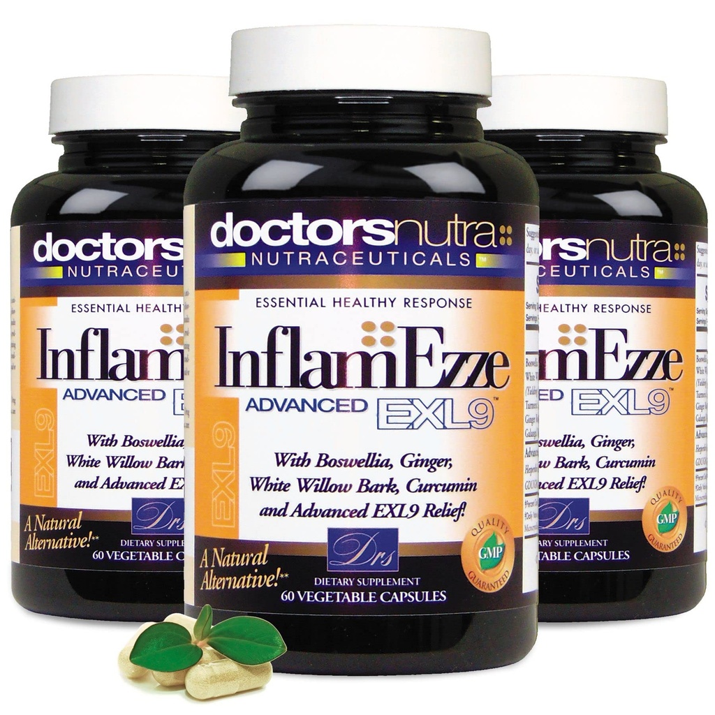 (Pack of 3 InflamEzze - Totaal 180 Count Capsules