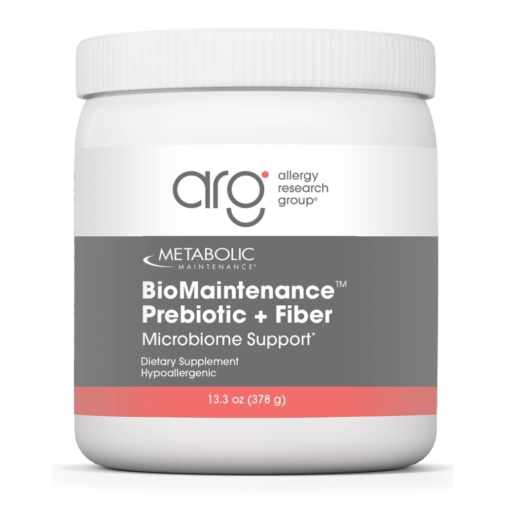 Metabolische Onderhoud BioOnderhoud Prebiotic + Fiber Powder - Ondersteunt Gut Health & Immune Functie - Pure, gemakkelijke invoegtoepassing zonder zoetstoffen of Fillers (378g / 60 Servers)