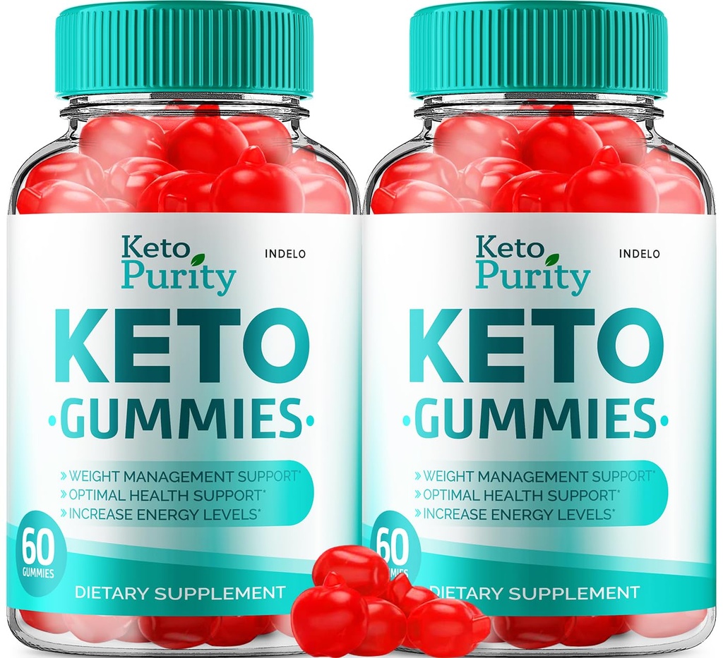 (2 Pack) Keto Purity ACV Gummies Advanced Loss - Purity Keto Plus ACV Gummies Apple Cider Vinegar KetoPurity ACV Weight Management Gummies, Keto Purity Reviews Vitamin B12 Keto+ACV (120 Gummies)