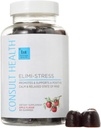 Consult Health - ELIMI-Stress Vegan Gummies - Stress Relief Supplement - Verminderen vermoeidheid - Natuurlijke appelsmaak - Ashwagandha Root & Leaf Extract -Tumeric Extract - Cafeïnevrij - 60 Tel.
