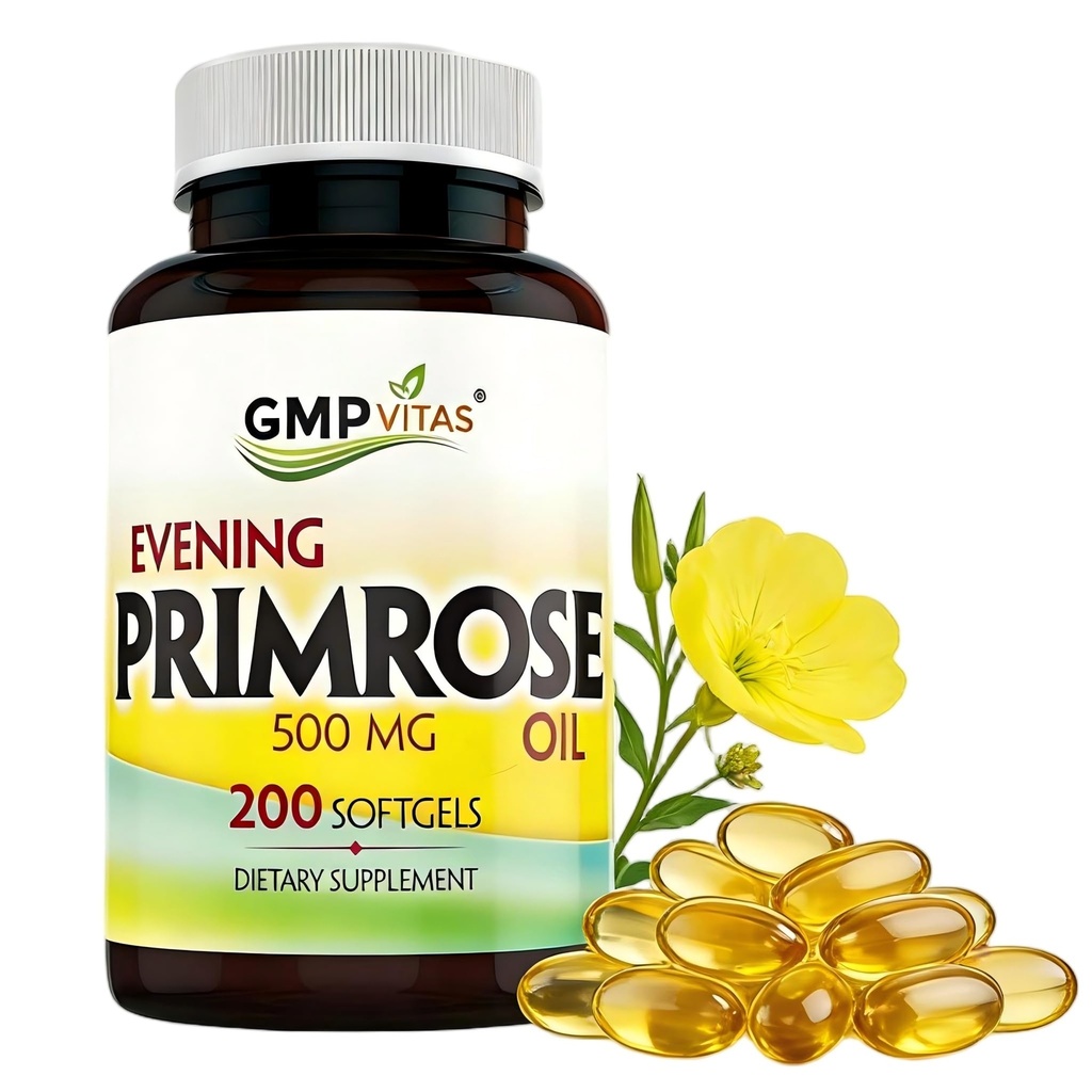 Avond Primrose Oil 500mg SoftgelsKoud Geperst Softgels met 45mg GLA Handhaaf Smooth-Health Looking Skin-Supports Hormonal Balance