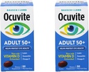 Bausch & Lomb Ocuvite Oogvitamine & Mineraal Supplement voor volwassenen 50+, 50-Count Zachte Gels (pakket van 2)