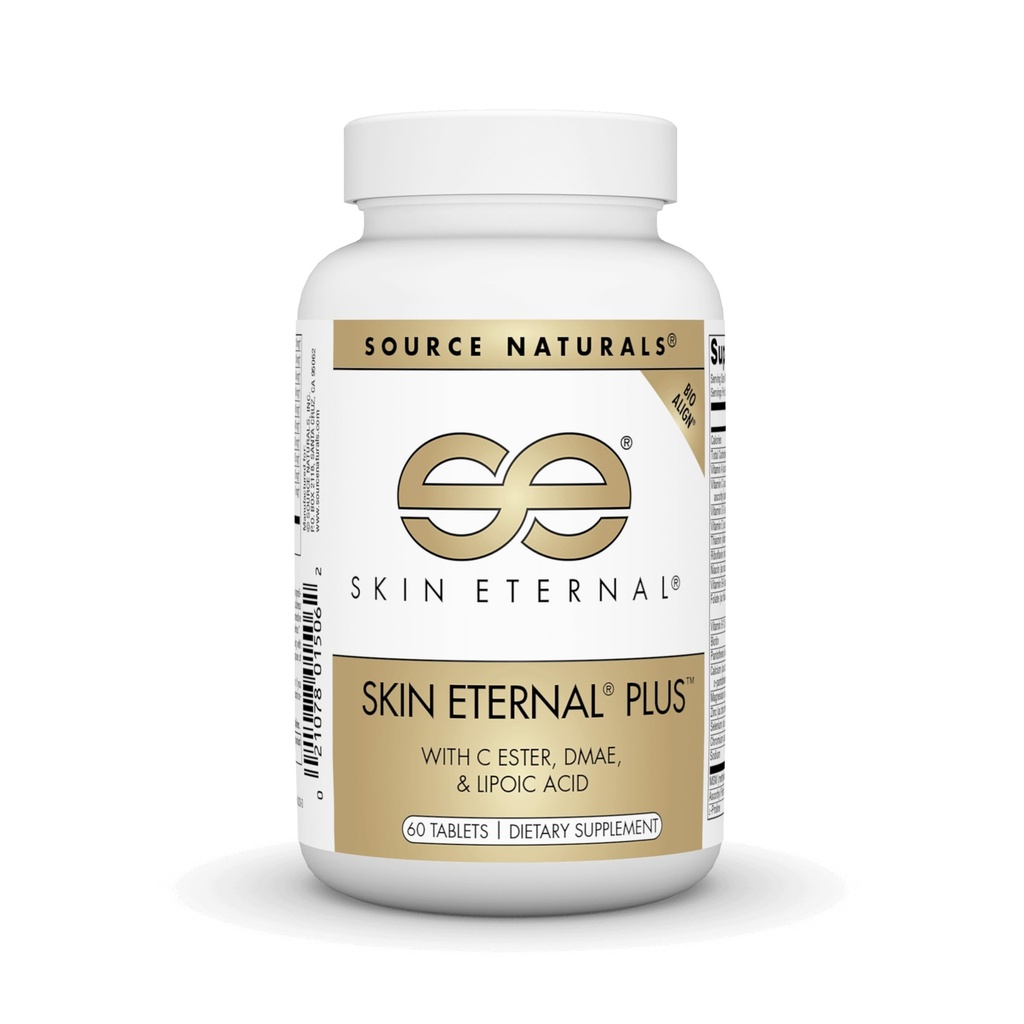 Bron Naturals Skin Eternal Plus, met C Ester, DMAE, & Lipoïnezuur - 60 tabletten