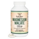 Magnesium Malate Capsules (420 Telling) - 1.500mg Per Serving (Magnesium Bonded to Malic Acid), Third Party Tested, Vegan Friendly, Gluten Free by Double Wood Supplements