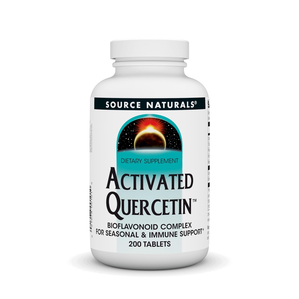 Bron Natuurlijken geactiveerde quercetine - Plant-Derived Bioflavonoid Complex - Seasonal & Immune Defense* - 200 Vegetarine Friendly Tablets