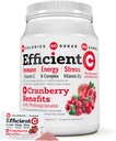 ANDREW LESSMAN Efficiënte C + Cranberry Voordelen 30 Pakketten - Immune, Energie, Stress en Urine Tract Ondersteuning. Heruitvinding van de vitamine C drank. Geen Calorieën. Geen suiker. Geen Carbs. Makkelijk te mengen.