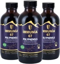 Immunia 67 Polyfenolen - Vlierbessenconcentraat en antioxidanten. Premium Antioxidant Supplement met 67 Polyfenolen (Anthocyanen, Quercetin, Resveratrol, enz.) 24-dagen levering per fles (3-pack)