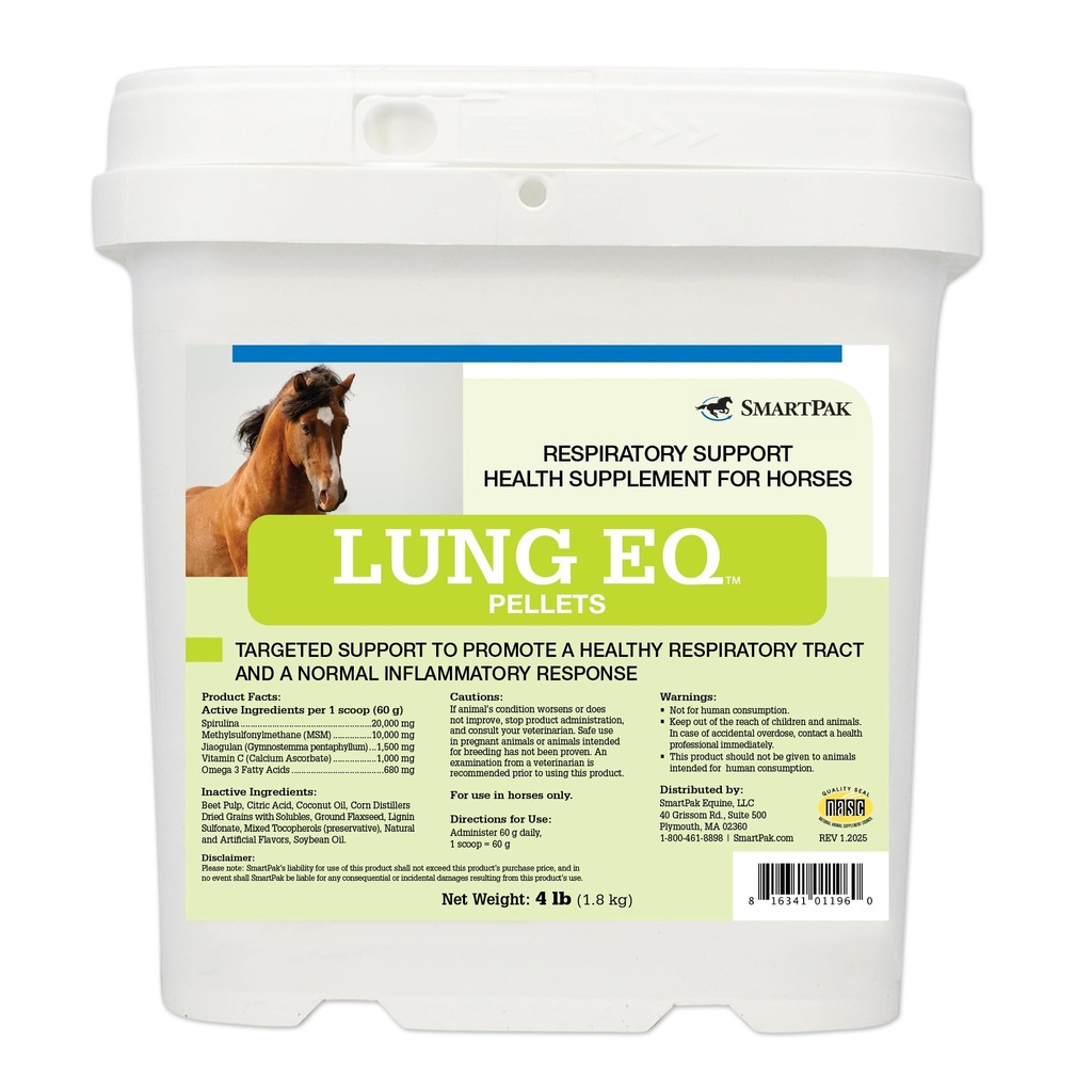 SmartEquine Lung EQ Pellets voor adembenemende ondersteuning 