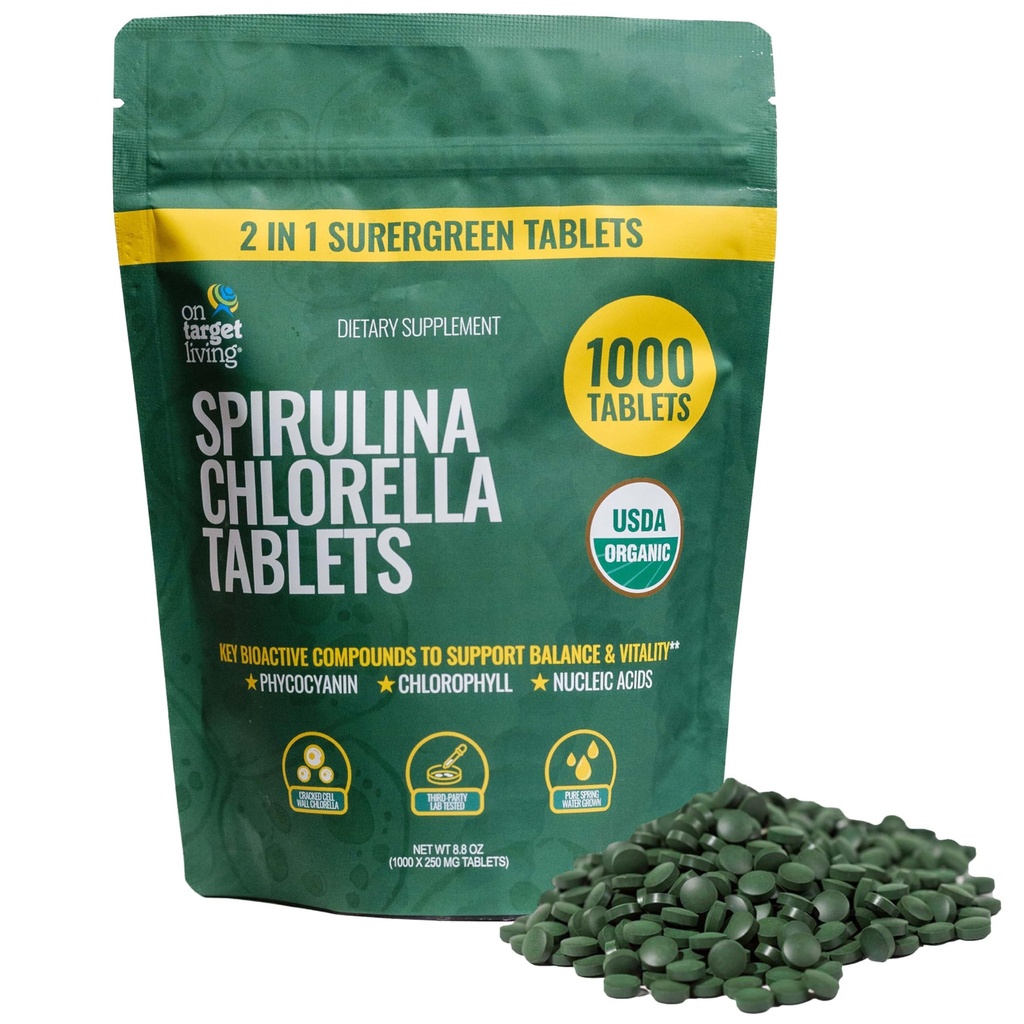 Op Target Living Organic Spirulina Chlorella 