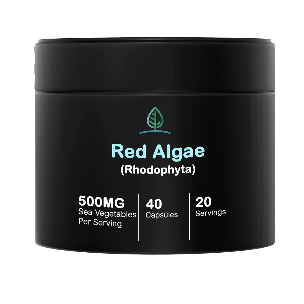 Holistische Bin Red Marine Algen Capsules Gigartina en Dumontiacea Red Algen Supplementen 