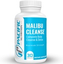 Malibu Cleanse - 15 dagen reiniging - Gut and Colon Support - Advanced Gut Cleanse Detox for Men & Women Cascara Sagrada Bark, Aloë Vera, Psyllium Husk, Pro-Biotics - Made in USA