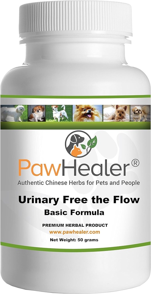 Urinevrij De Flow-Basic - Blaasstenen Honden - Natuurlijke Remedy Stone Preventie bij honden - 50 Gram-Herbal Powder - Mix in Food ...