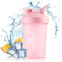 Prodigy Nutrition Labs Premium Shaker Bottle Perfect voor eiwitshakes en preworkout -14 Ounce (Pink)
