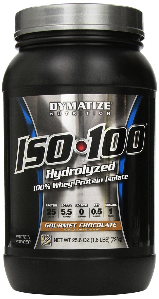 Dymatiseren ISO 100 Wei Proteïne Poeder met 25 g Gehydrolyseerd, Chocolade, 1,6 pond (verpakking van 1), 25,6 ounce