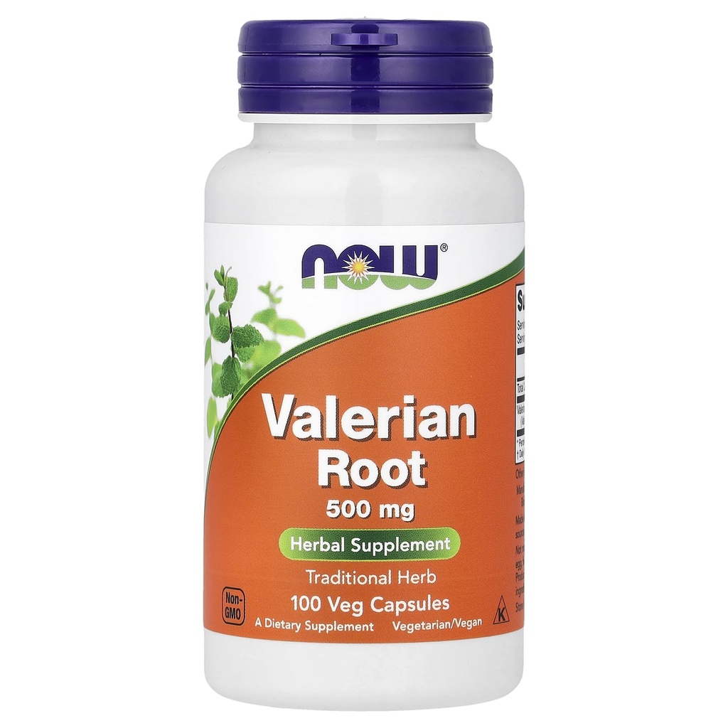 NOW Foods Valeriaanwortel, 500mg, 100 Capsules