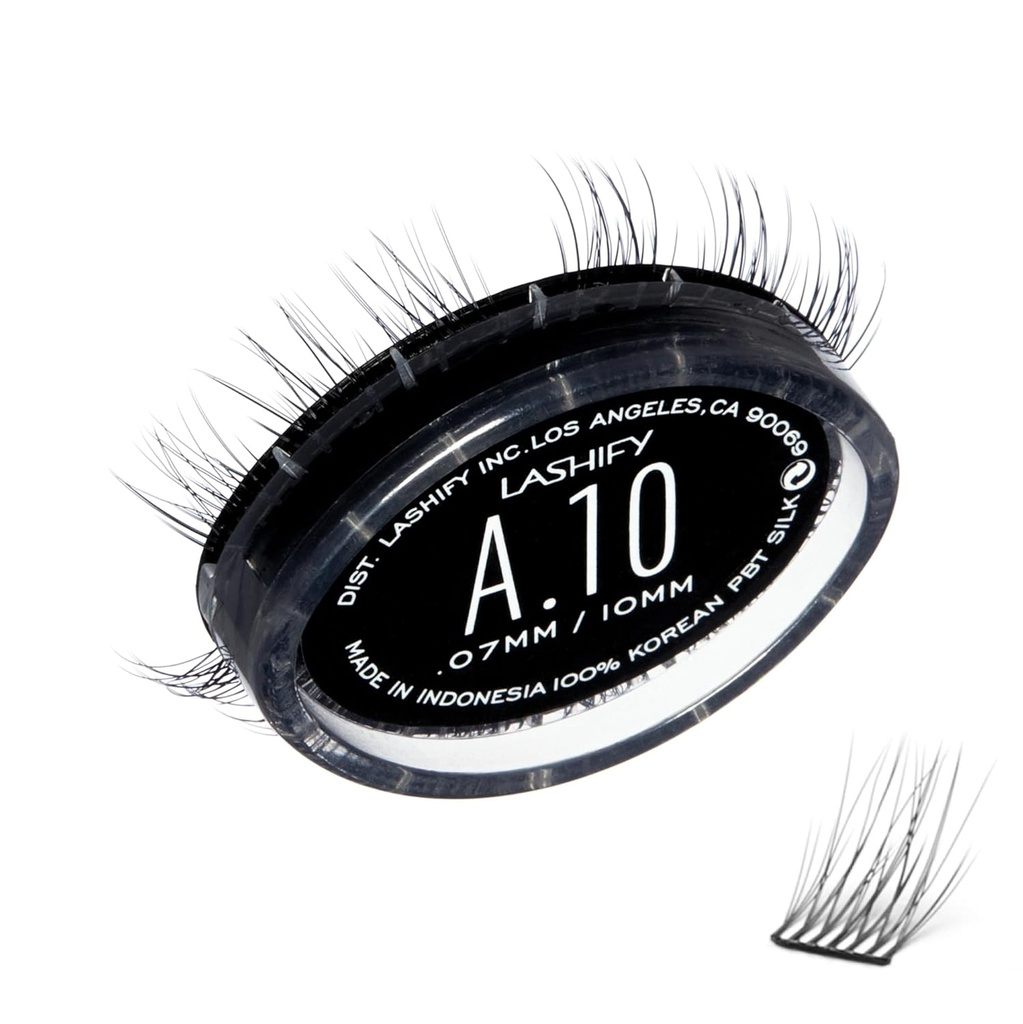 Lashify Amplify 10mm Gossamer DIY wimperextensies Navullen, Zwart, Makkelijk Valse wimpers voor een natuurlijke look