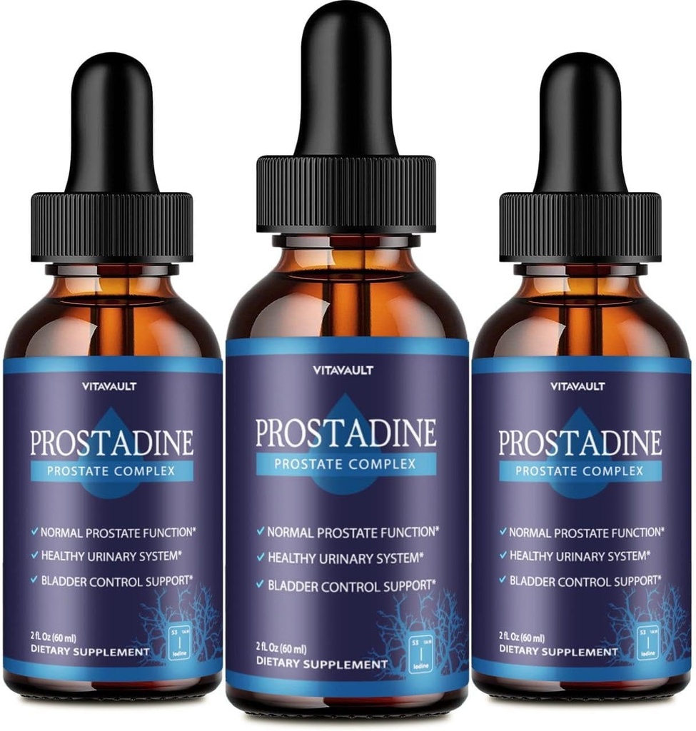 Prostadine, Potent Prostate Support Liquid Drops, Highly-Rated Prostadine voor totale prostaat wellness, gemakkelijk te gebruiken Dropper Form (3 Pack)