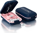 Pillensnijder, pil splitter voor het snijden van kleine pillen of grote pillen in de helft,Cuts pillen, vitamines, tabletten, roestvrij staal blade, Travel Sized (Pill Cutter, Blauw)
