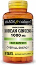 Mason Vitaminen Mason Koreaanse Ginseng 1000mg Tabletten