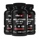 Melatonine 20 mg - 240 Fast Solution Tablets - Drug Free - Natural Berry Flavor - Vegetarian, Non-GMO, Gluten Free 240 Tellen (Pack of 3)