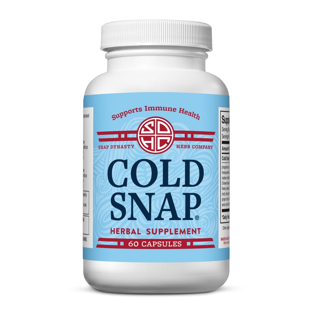 Snap Dynasty Herbal Immune Support Supplement Cold Snap, 60 Capsules