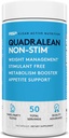 RSP Nutrition QuadraLean - Stimulant Free Weight Management, Metabolisme Booster, Energy & Appetite Support - CLA, L-Carnitine, Green Tea Extract, Non-Stim Formula, 50 Serv (Verpakking mei Vary)