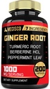 7-in-1 Gemberwortelsupplement met Kurkuma Curcumine, Berberine, Pepermuntblad, Astragalus Root, Ceylon Cinnamon, Beetwortel - 200 Capsules