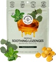Bijenhouders Natuurlijken Kalmerende Munt Eucalyptus Hoestdruppels, Immune Ondersteuning met Vitamine D, Zink en Propolis, Koelen & Throat kalmerende Lozen, 14 Ct